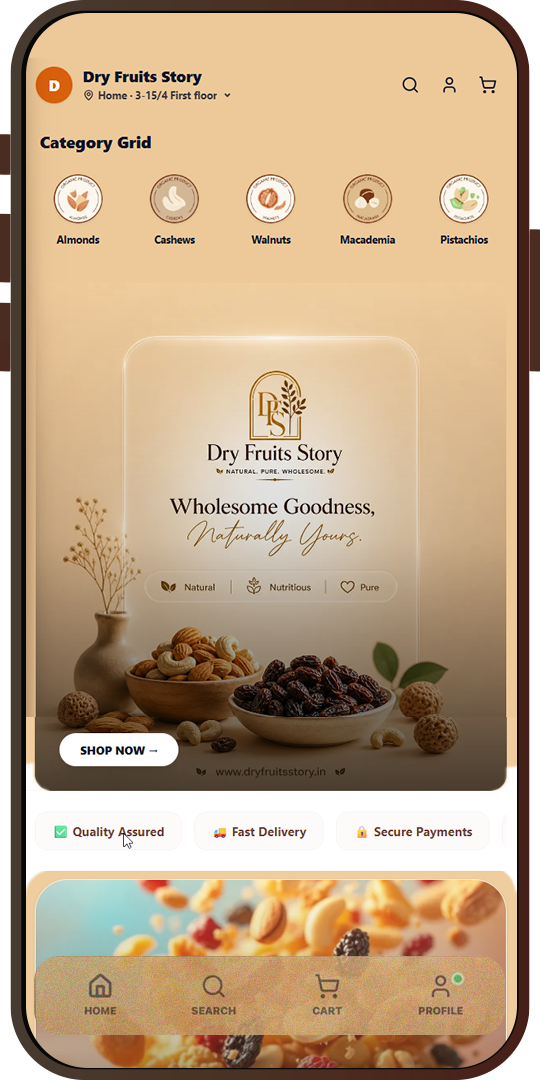 Storefront on mobile