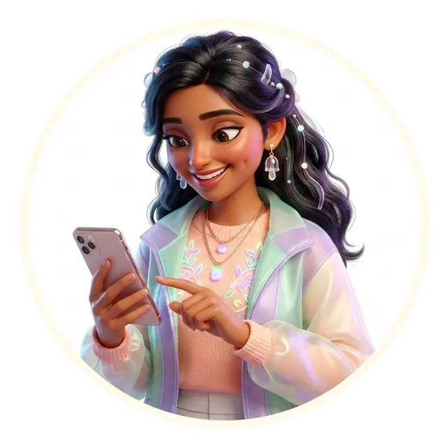 Girl with phone